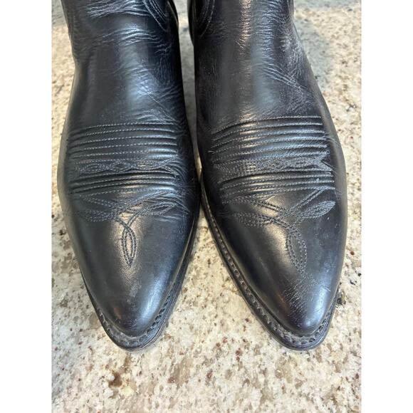 Vintage Mens Acme 16105 Black Cowboy Boots Size 10 D main image 6